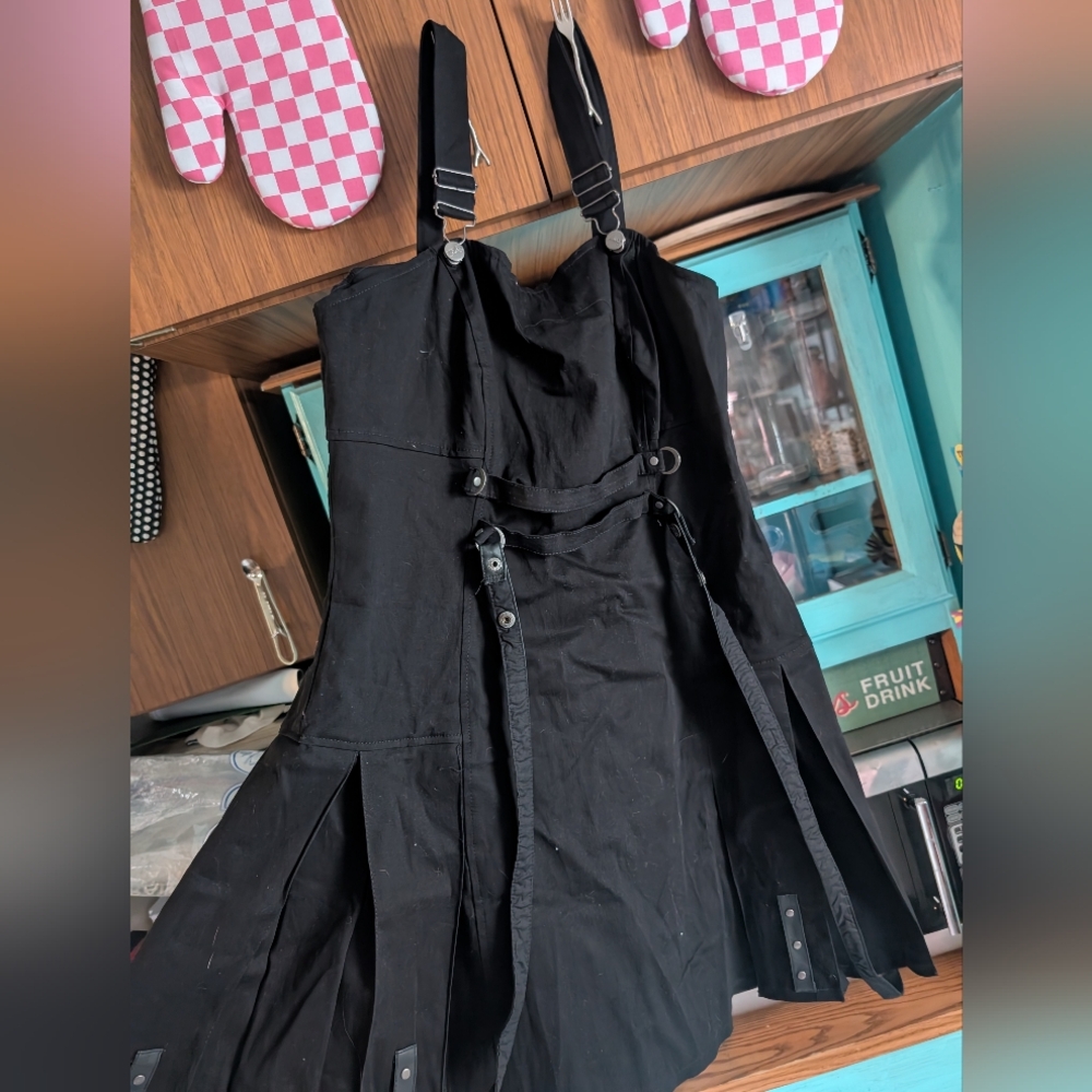 TRIPP Black bindage Strap overall Dress (New W/O Tags)